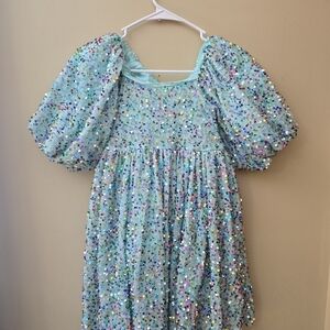 Lola + The Boys Sparkling Blue Dress